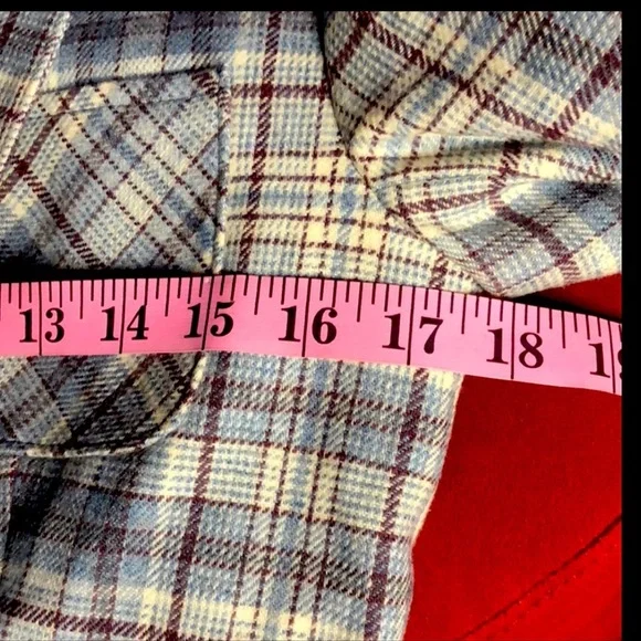 Vtg Pendleton Pure Virgin Wool Plaid Blazer - Old Money Dark Academia - Size 10 - Picture 9 of 10